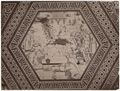 Disegno della tarsia marmorea del 'Sacrificio di Elia' di Domenico Beccafumi nel pavimento del duomo di Siena