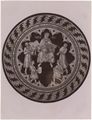 Disegno della tarsia marmorea 'David salmista' di Domenico di Bartolo e Giovanni di Francesco da Imola (attr.) nel pavimento del duomo di Siena