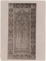 Disegno della tomba del vescovo Agnolino Bartoli di Donatello all'interno del duomo di Siena