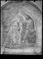 Sodoma, 'Incoronazione della Vergine', affresco dell'abbazia del Monte Oliveto Maggiore
