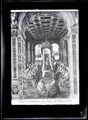 Pinturicchio,'Enea Silvio Piccolomini fa atto di sottomissione al pontefice Eugenio IV a nome dell'imperatore Federico III', dal ciclo di affreschi nella Libreria Piccolomini nel duomo di Siena