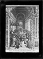Pinturicchio,'Pio II, dopo l'incoronazione, entra in San Giovanni in Laterano' dal ciclo di affreschi nella Libreria Piccolomini nel duomo di Siena