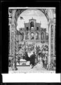 Pinturicchio,'Enea Silvio Piccolomini incoronato poeta dall'imperatore Federico III' dal ciclo di affreschi nella Libreria Piccolomini nel duomo di Siena