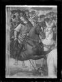 Pinturicchio,'Enea Silvio Piccolomini parte per Basilea come segretario del vescovo Domenico Capranica', particolare dal ciclo di affreschi nella Libreria Piccolomini nel duomo di Siena