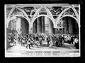 Cesare Maccari, 'Presentazione a Vittorio Emanuele II del Plebiscito di Roma', affresco nella sala del Risorgimento del palazzo Pubblico a Siena