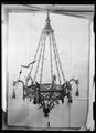 Lampadario in ferro battuto