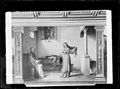 Alessandro Franchi e Gaetano Marinelli, 'Caterina si recide i lunghi capelli per non contrarre il matrimonio desiderato dai genitori', Casa di Santa Caterina, camera della Santa, Siena