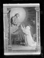 Alessandro Franchi e Gaetano Marinelli, 'Santa Caterina sceglie la corona di spine al posto di quella aurea offertale da Gesù'', affresco nella Casa di Santa Caterina, camera della Santa, Siena