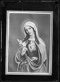 Immagine devozionale raffigurante la Madonna del Sacro Cuore