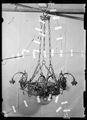 Lampadario in ferro battuto