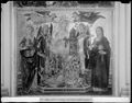 Matteo di Giovanni, dipinto della 'Santa Barbara tra Santa Caterina d'Alessandria, Santa Maddalena e angeli'