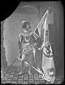 Ritratto in studio di figurino della Contrada della Pantera