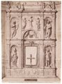 Particolare dell'altare Piccolomini nel duomo di Siena