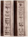 Particolare dell'ingresso monumentale della libreria Piccolomini nel duomo di Siena
