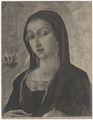Matteo di Giovanni, 'Santa Maddalena', particolare del dipinto della 'Santa Barbara tra Santa Caterina d'Alessandria, Santa Maddalena e angeli'
