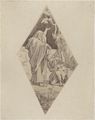 Disegno di 'Elia unge Iehu, re d'Israele' di Alessandro Franchi per una tarsia del pavimento del duomo di Siena