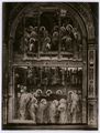 Taddeo di Bartolo, 'Congedo della Madonna dagli apostoli' e 'Trasporto del corpo della Madonna', dal ciclo di affreschi della cappella dei Signori in palazzo Pubblico a Siena