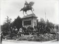 Siena, garibaldini senesi riuniti per l'inaugurazione del monumento a Garibaldi presso i giardini della Lizza