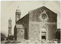 Montalcino, chiesa di Sant'Agostino durante dei lavori