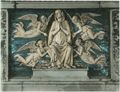 Andrea della Robbia, particolare del rilievo dell''Incoronazione della Vergine'