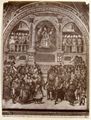 Pinturicchio, 'Incoronazione di Pio III',  affresco sopra l'ingresso monumentale della libreria Piccolomini nel duomo di Siena