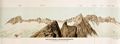 E. Huber, W. Gorgé, mappa panoramica dei monti Galenstock e Winterbergkette dal monte Gletschorn