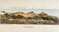 H. Spoerry, mappa panoramica dei monti della Ducankette dal monte Grossboden