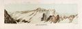 E. Huber, W. Gorgé, mappa panoramica della catena dei monti Sustenhorns dal monte Stucklistock