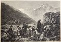 R. Ritz, incisione 'Una messa sul colle Sanetsch'